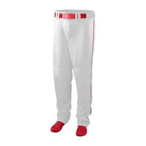 ASI Series Baseball/softball Pant With Piping Youth - 1446 - White/Red
